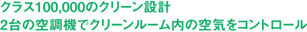 クラス100,000のクリーン設計